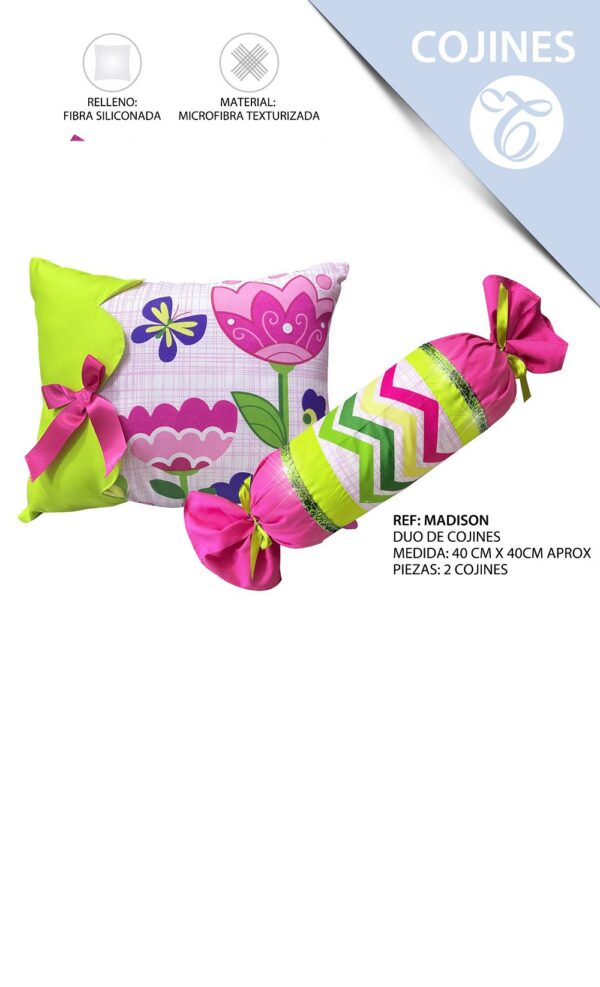 FUNDAS COJINES DUO MADISON